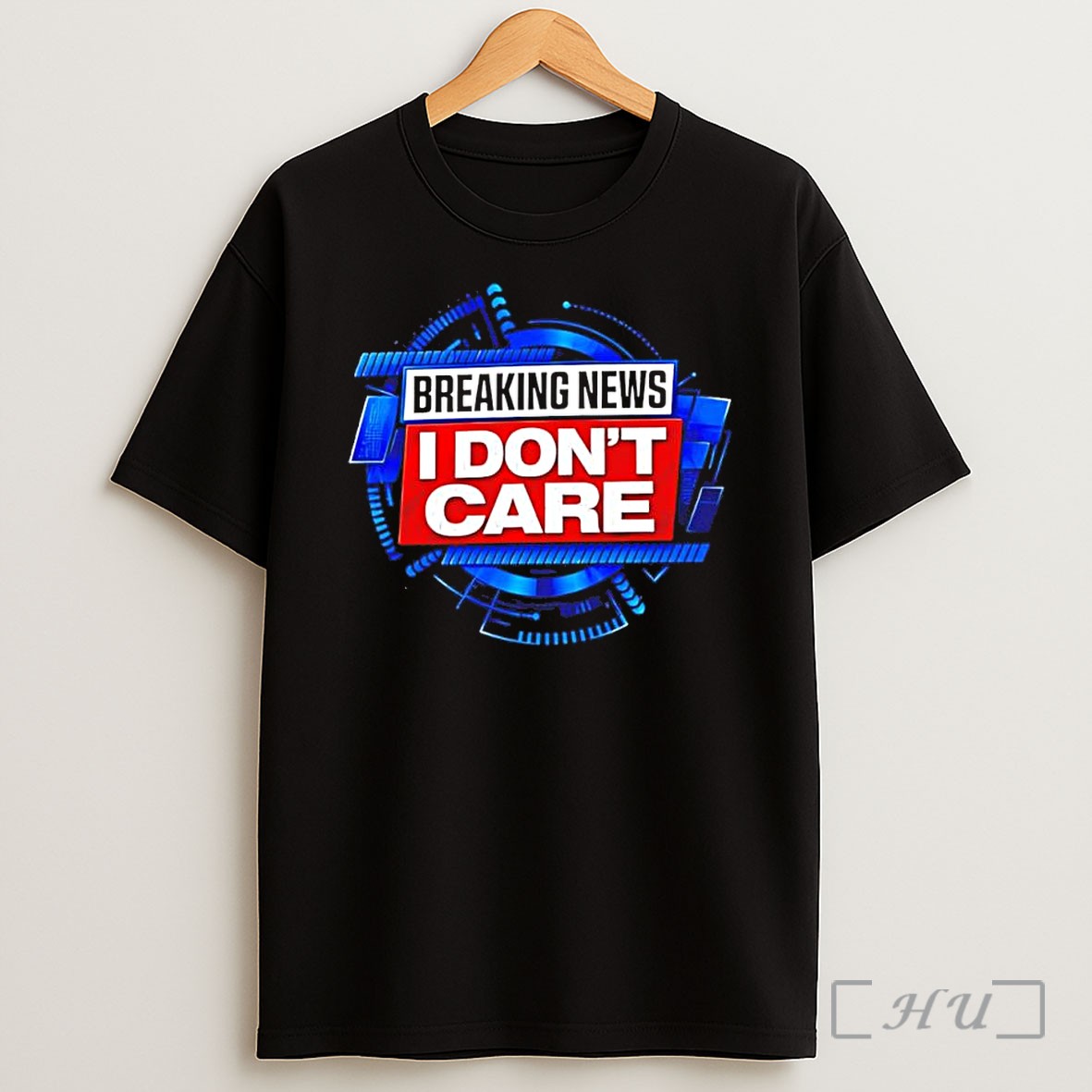 Officials Breaking News I Don Care News Broadcast Satire Parody Meme Shirt
