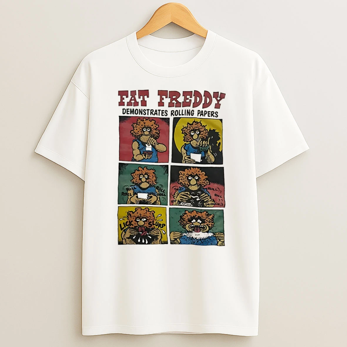 Officials Fat Freddy Demonstrates Rolling Papers Tee Premium T Shirt Sweatshirt Hoodie