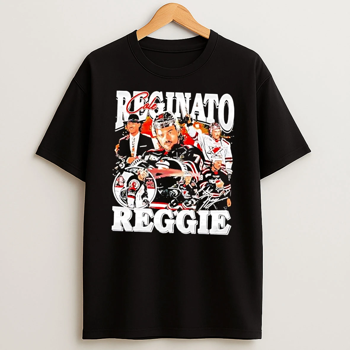 Officials Huntsville Havoc Cole Reginato Reggie Signature Black Premium T Shirt Sweatshirt Hoodie