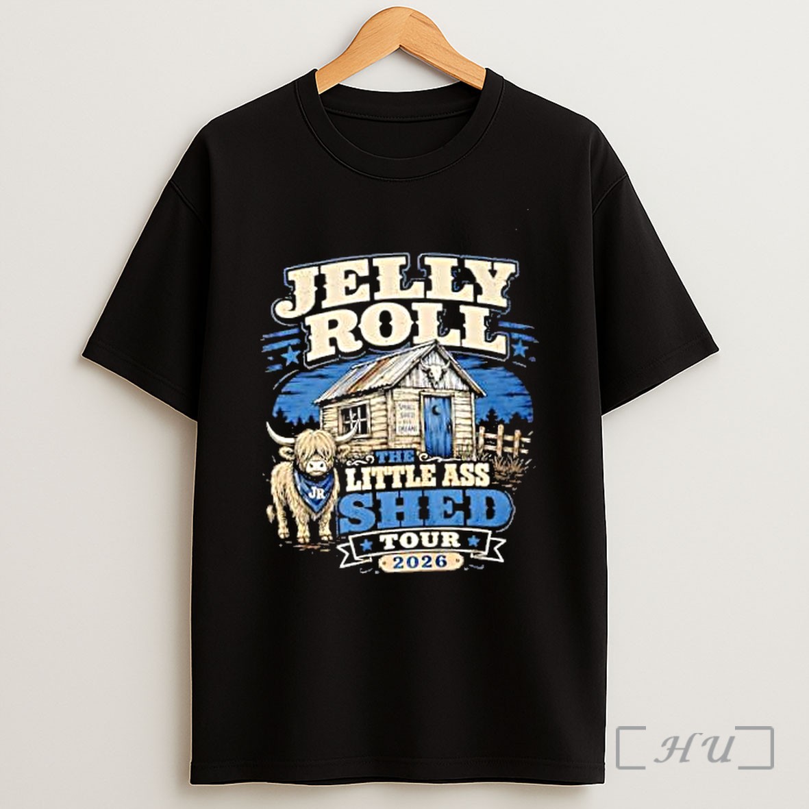 Officials Jelly Roll The Little Ass Shed Tour 2026 Small Shed Big Dreams Highland Cow Shirt