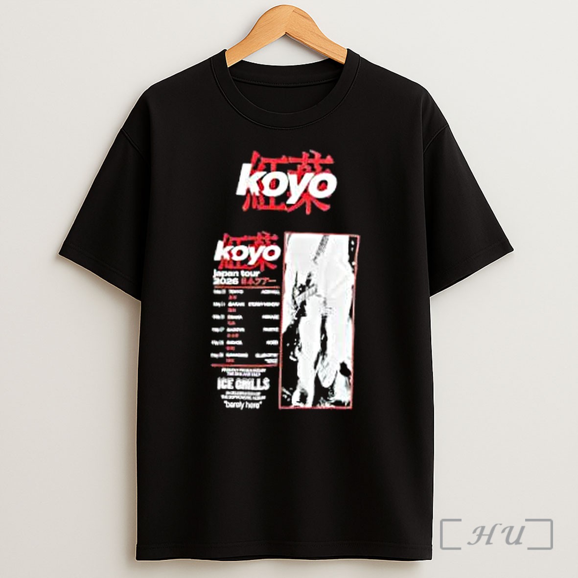 Officials Koyo Band Barely Here Japan Tour 2026 Tokyo Ibaraki Osaka Nagoya Niigata Kawasaki Shirt
