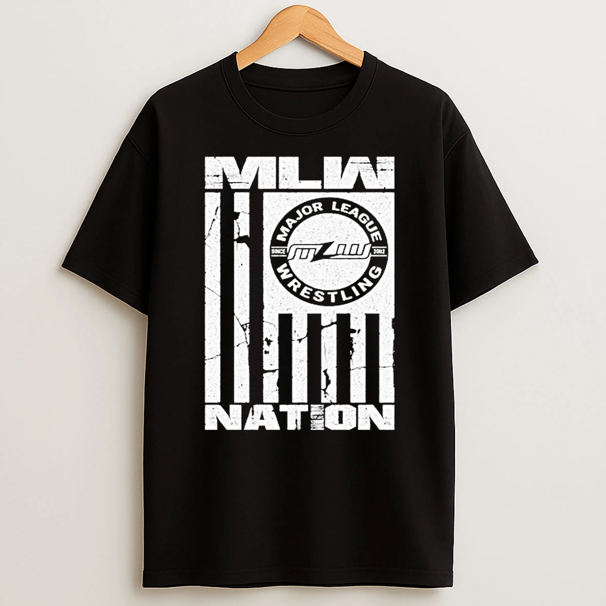 Officials Mlw Major League Swce 2002 Wrestling Nation 1 Premium T Shirt Sweatshirt Hoodie
