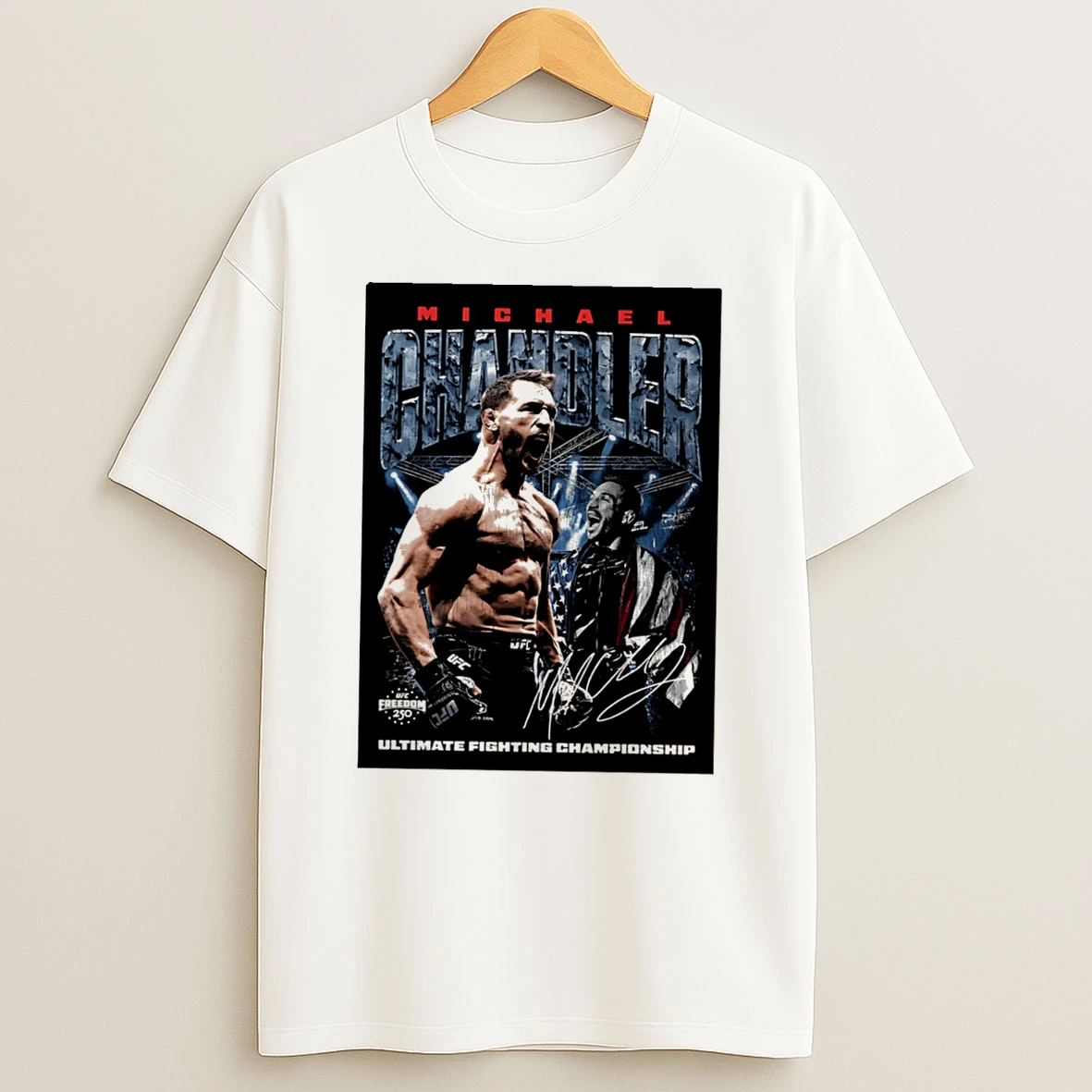 Officials Michael Chandler Ufc Freedom 250 Graphic Tee Premium T Shirt Sweatshirt Hoodie