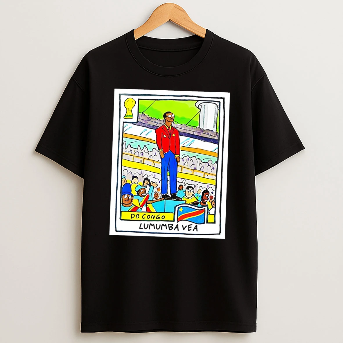 Officials Michel Kuka Mboladinga Dr Congo Lumumba Vea Cartoon Style Tee Premium T Shirt Sweatshirt Hoodie