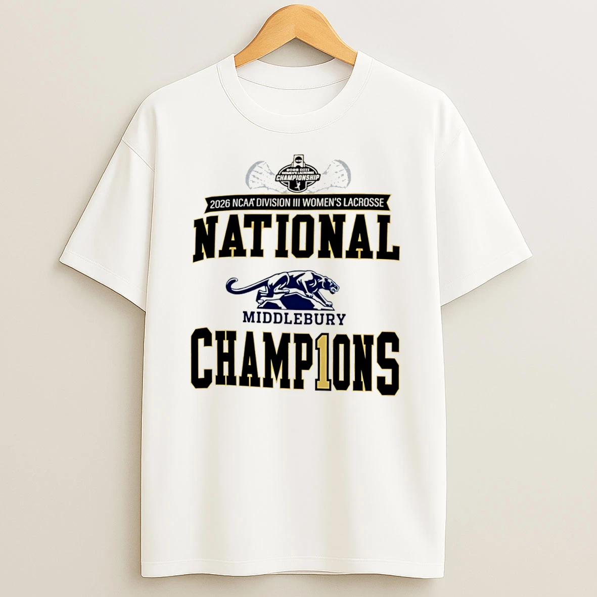 Officials Middlebury Panthers 2026 Ncaa Division Iii Womens Lacrosse Champions Tee Premium T Shirt Sweatshirt Hoodie