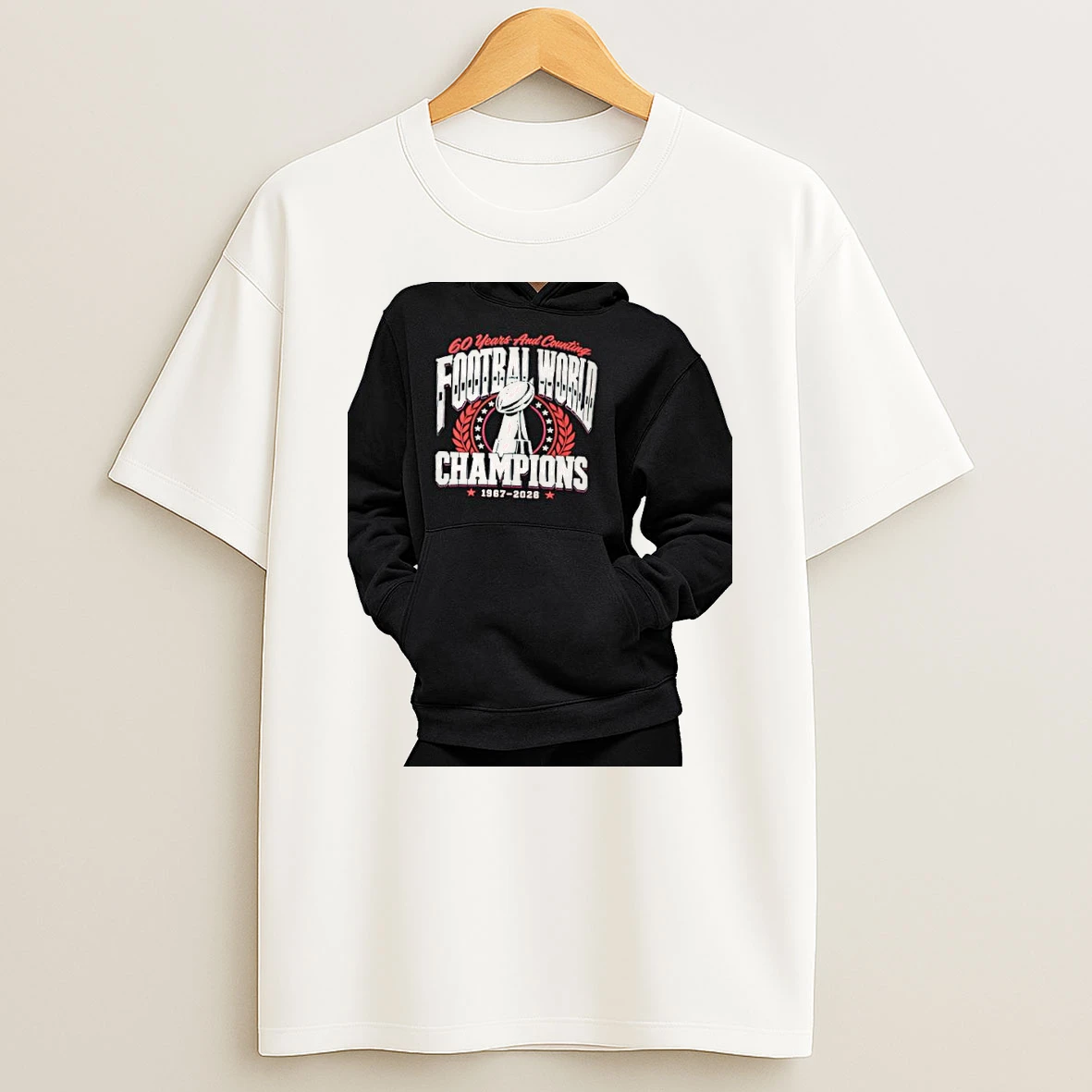 Officials Nfl 60 Years And Counting Football World Champions 1967 2026 Trophy Premium T Shirt Sweatshirt Hoodie