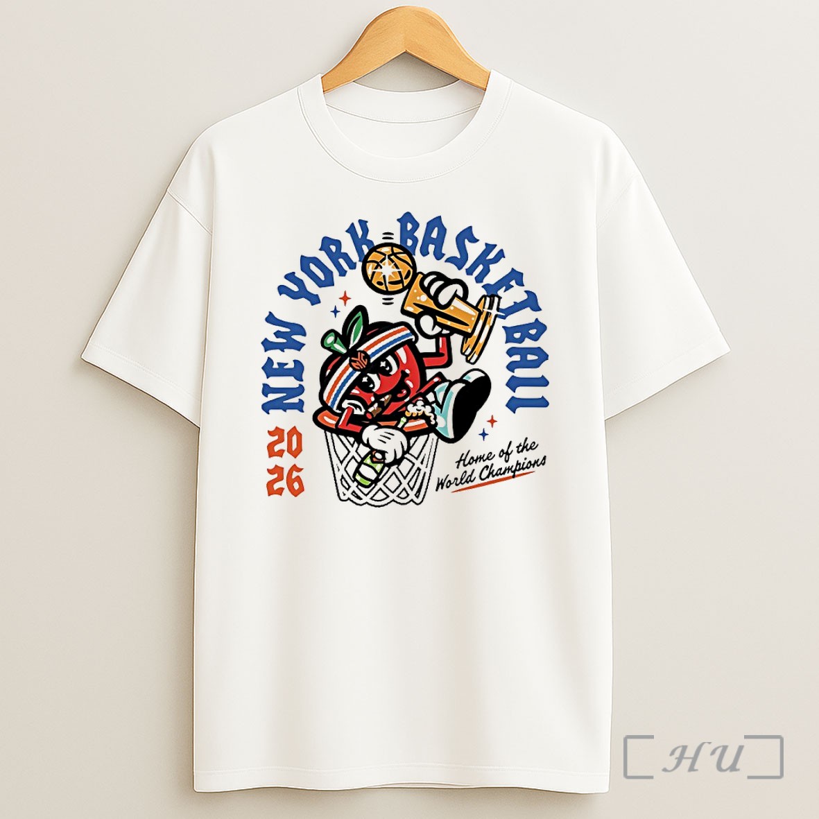 Officials New York Basketball 2026 Home Of The World Champions Shirt