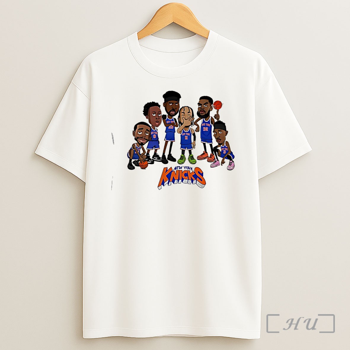 Officials New York Knicks 2026 Nba Champion Caricature Cartoon Shirt