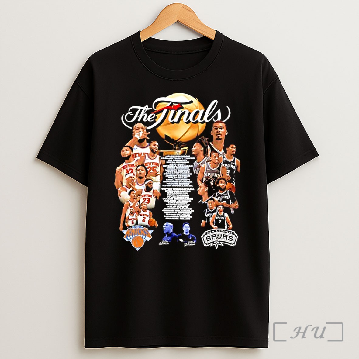 Officials New York Knicks Vs San Antonio Spurs Nba The Finals 2026 Mike Brown Vs Mitch Johnson Shirt