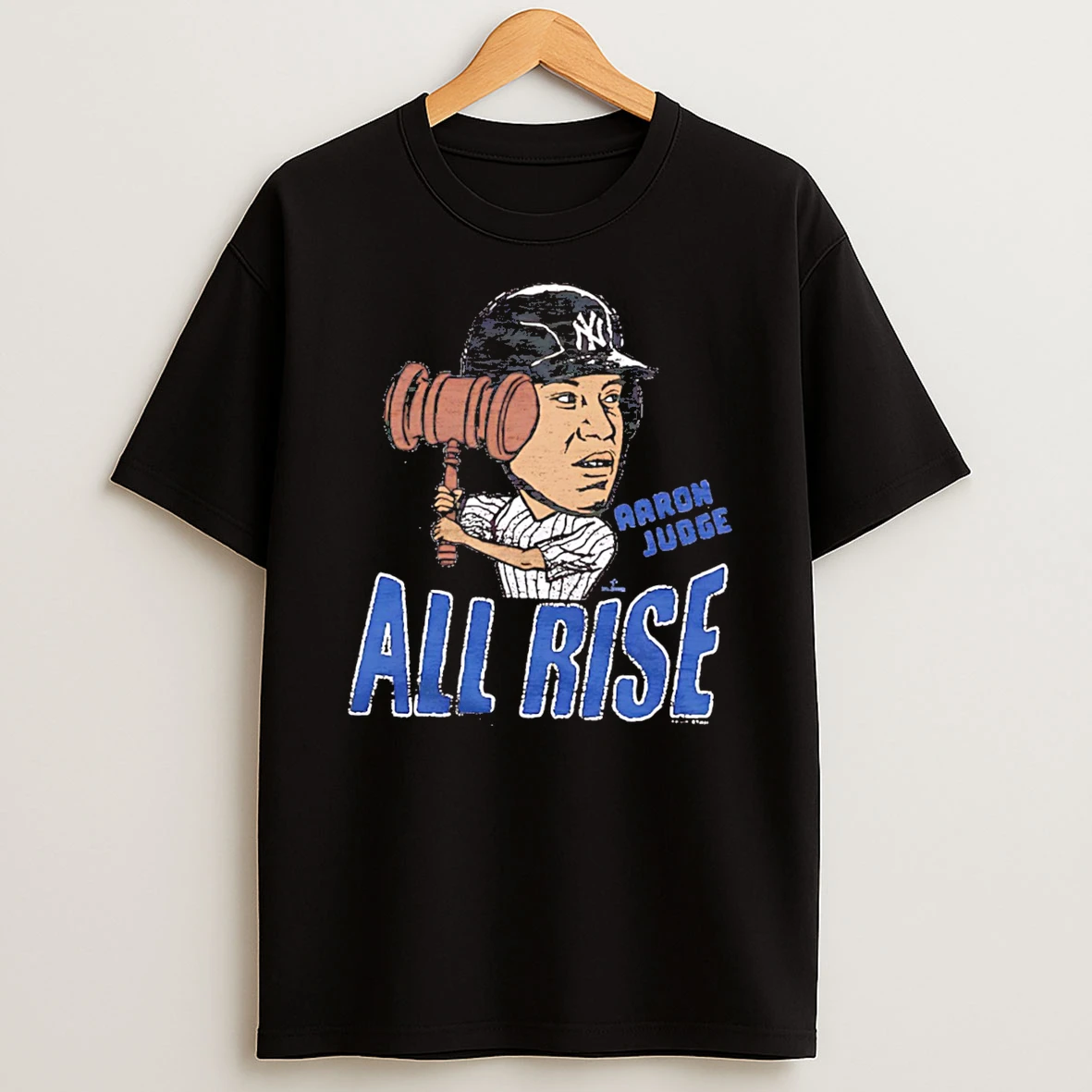 Officials New York Yankees Aaron Judge Caricature Tri Blend Tee Premium T Shirt Sweatshirt Hoodie
