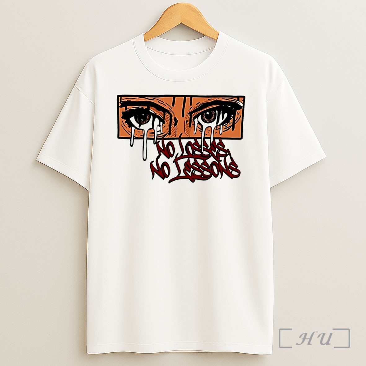Officials No Losses No Lessons Eyes Illustration Tee Shirt