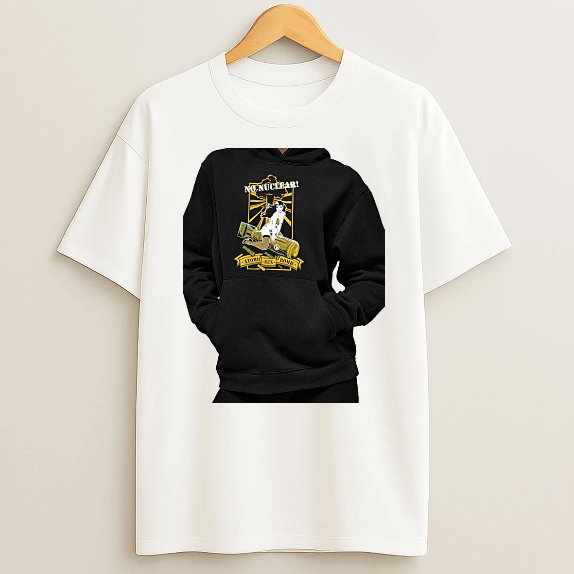 Officials No Nuclear Atomic Sex Bomb Pin Up Girl Premium T Shirt Sweatshirt Hoodie