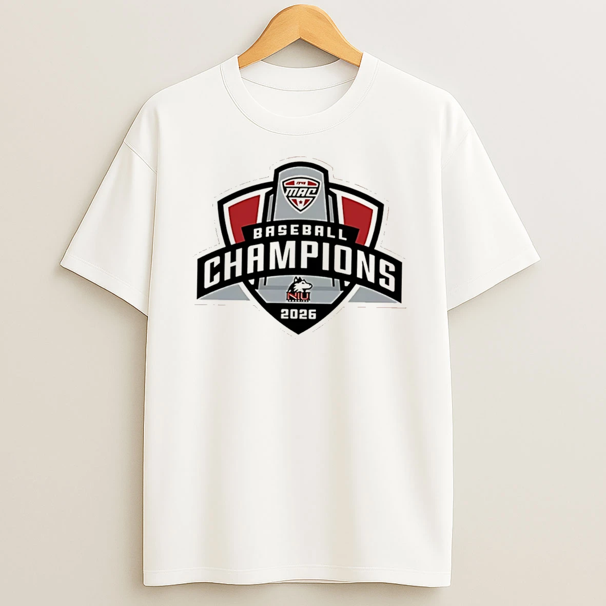 Officials Northern Illinois Huskies 2026 Mac Baseball Tournament Champions Locker Room Tee Premium T Shirt Sweatshirt Hoodie