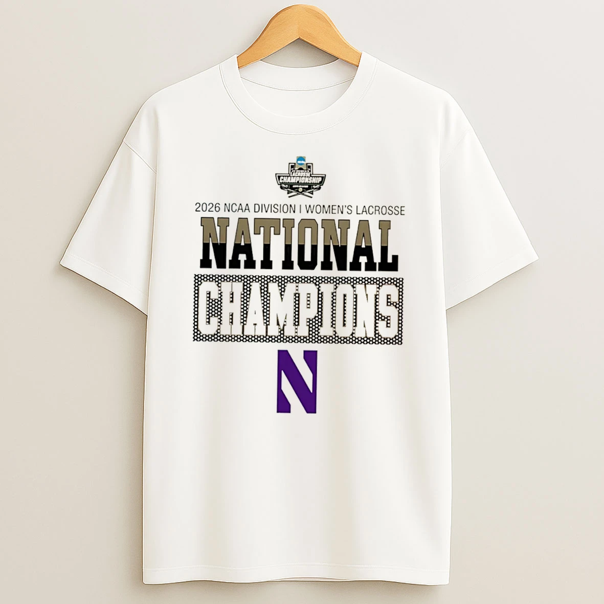 Officials Northwestern Wildcats 2026 Ncaa Womens Lacrosse National Champions Logo Tee Premium T Shirt Sweatshirt Hoodie