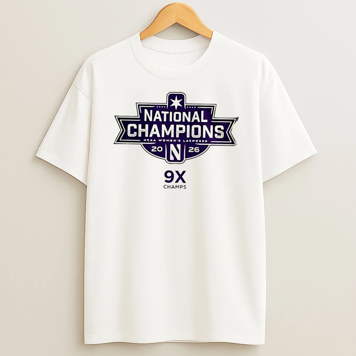 Officials Northwestern Wildcats Womens Lacrosse 2026 National Champions 9x Champs Tee Premium T Shirt Sweatshirt Hoodie