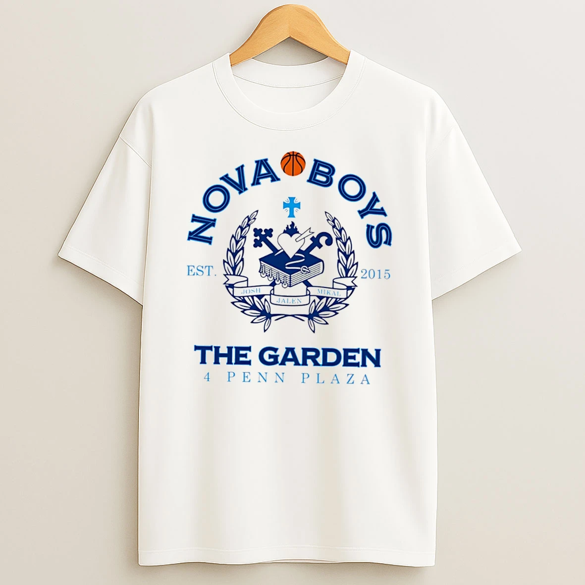 Officials Nova Boys Collegiate Josh Jalen Mikal The Garden 4 Penn Plaza Tee Premium T Shirt Sweatshirt Hoodie