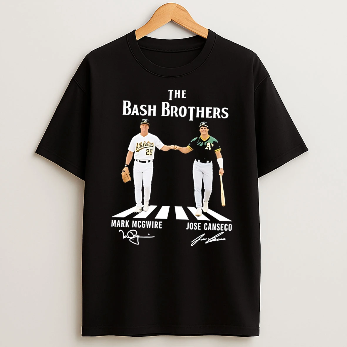 Officials Oakland Athletics The Bash Brothers Abbey Road Signature Tee Premium T Shirt Sweatshirt Hoodie