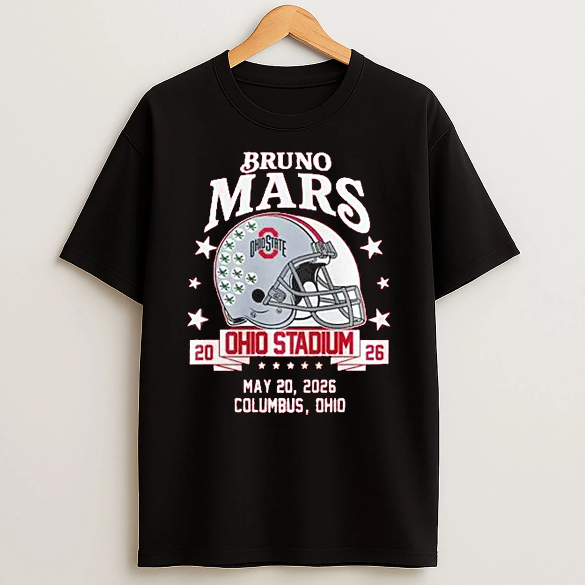 Officials Ohio State Buckeyes X Bruno Mars Ohio Stadium Concert Tour 2026 Tee Premium T Shirt Sweatshirt Hoodie