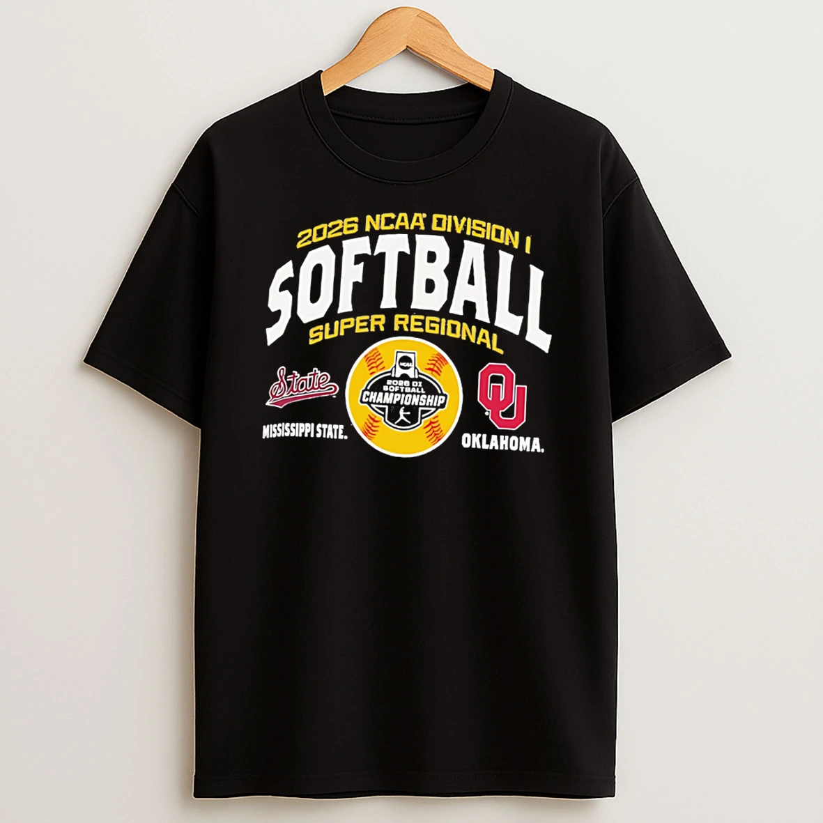 Officials Oklahoma Sooners Vs Mississippi State Bulldogs 2026 Ncaa Softball Super Regional Matchup Tee Premium T Shirt Sweatshirt Hoodie