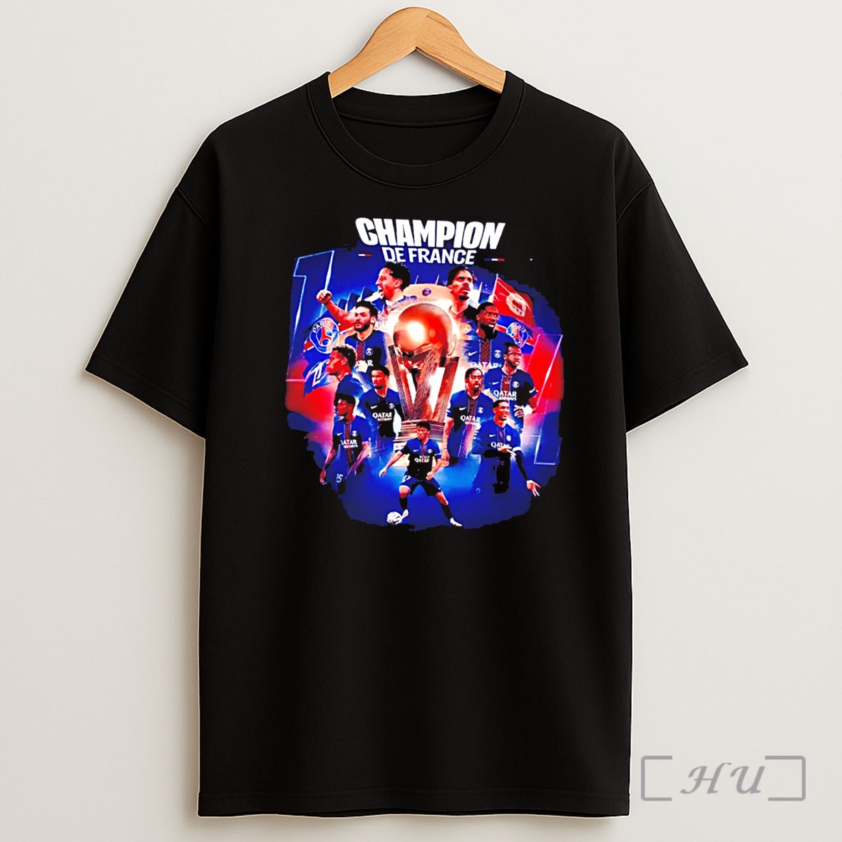 Officials Paris Saint Germain 2026 Uefa League Champions De France Psg 14th Ligue 1 Title Tee Shirt