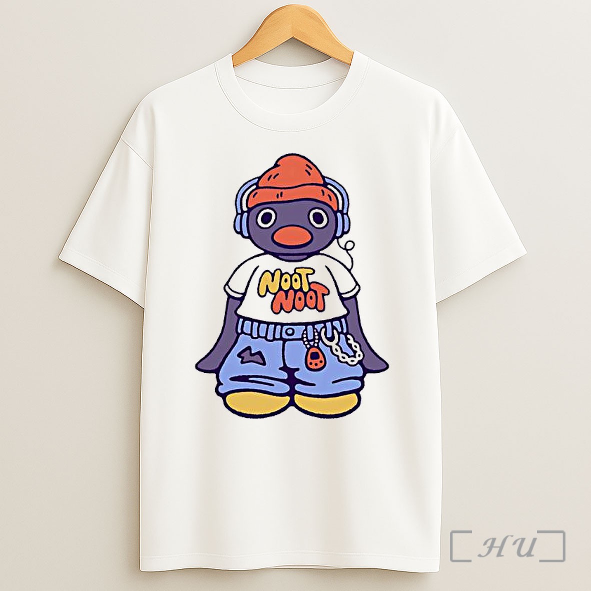 Officials Pingu Noot Noot Character Streetwear 90s Hip Hop Shirt