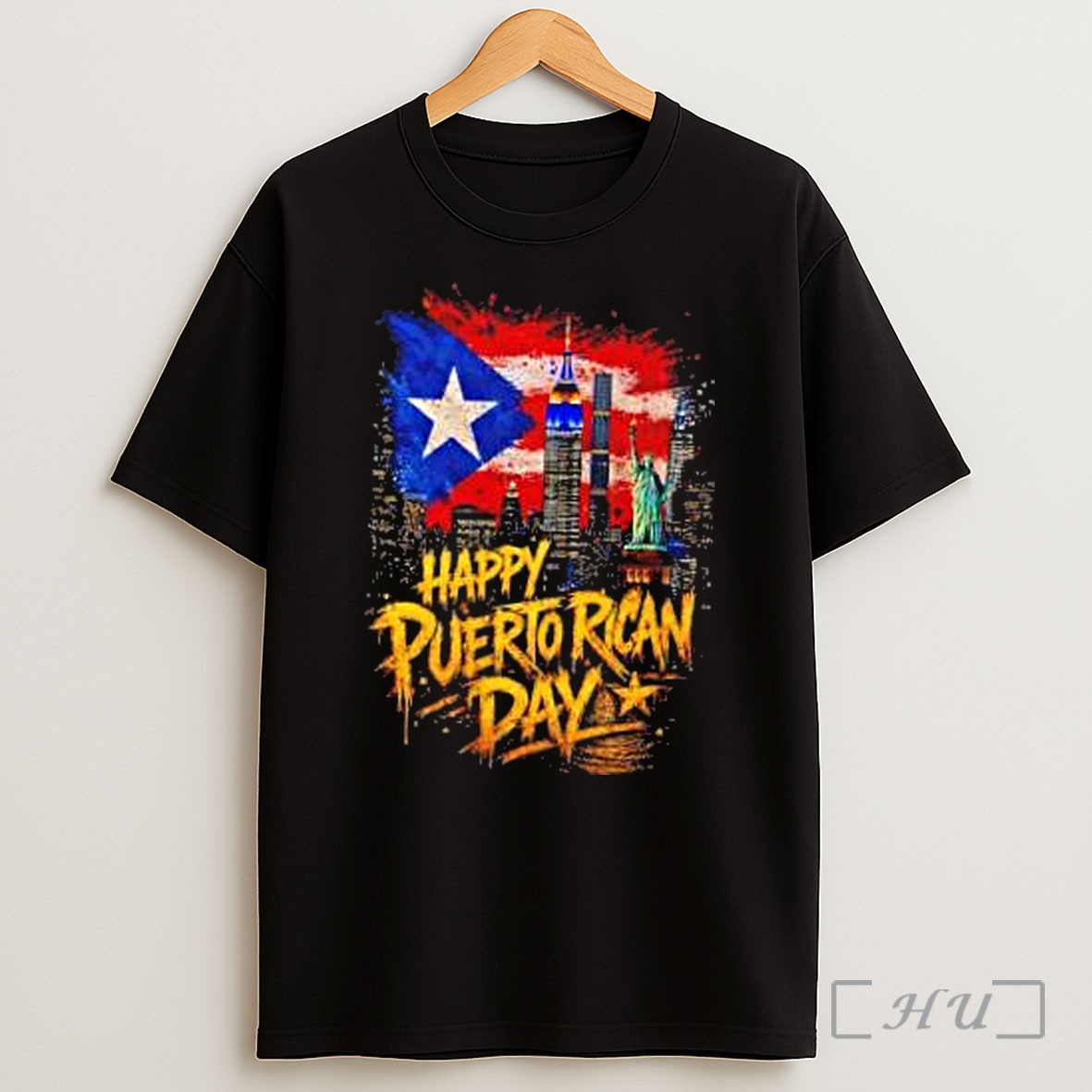 Officials Puerto Rican Day New York City Empire State Building Statue Of Liberty Shirt