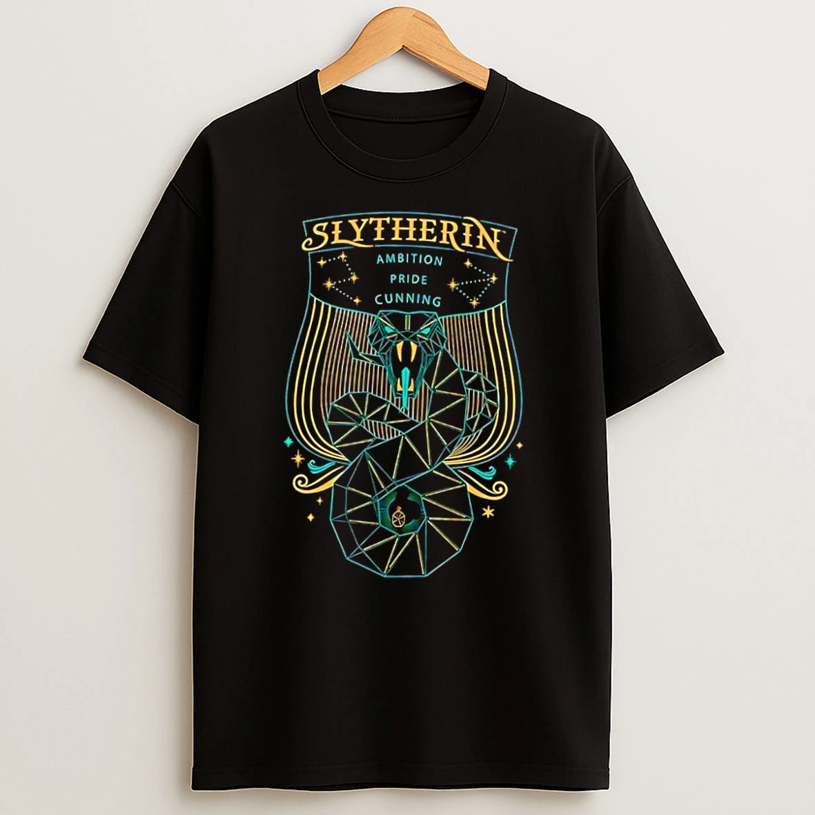 Officials Slytherin Geometric Snake Ambition Pride Cunning 2026 Edition Black Premium T Shirt Sweatshirt Hoodie
