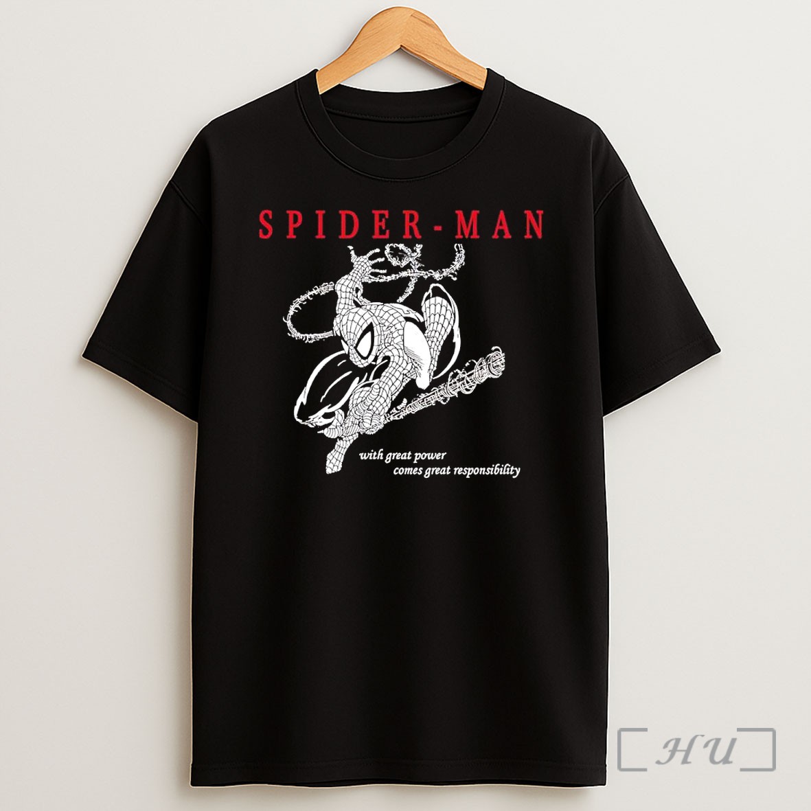 Officials Spider Man Marvel With Great Power Comes Great Responsibility Marvel Comic Shirt