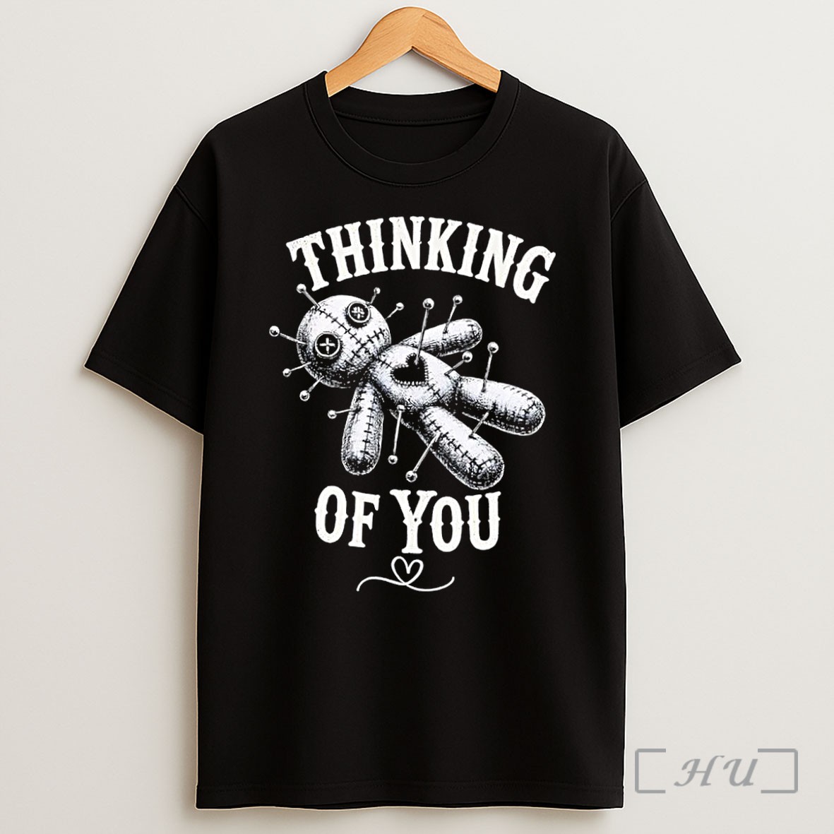 Officials Thinking Of You Voodoo Doll Cotton Black Shirt
