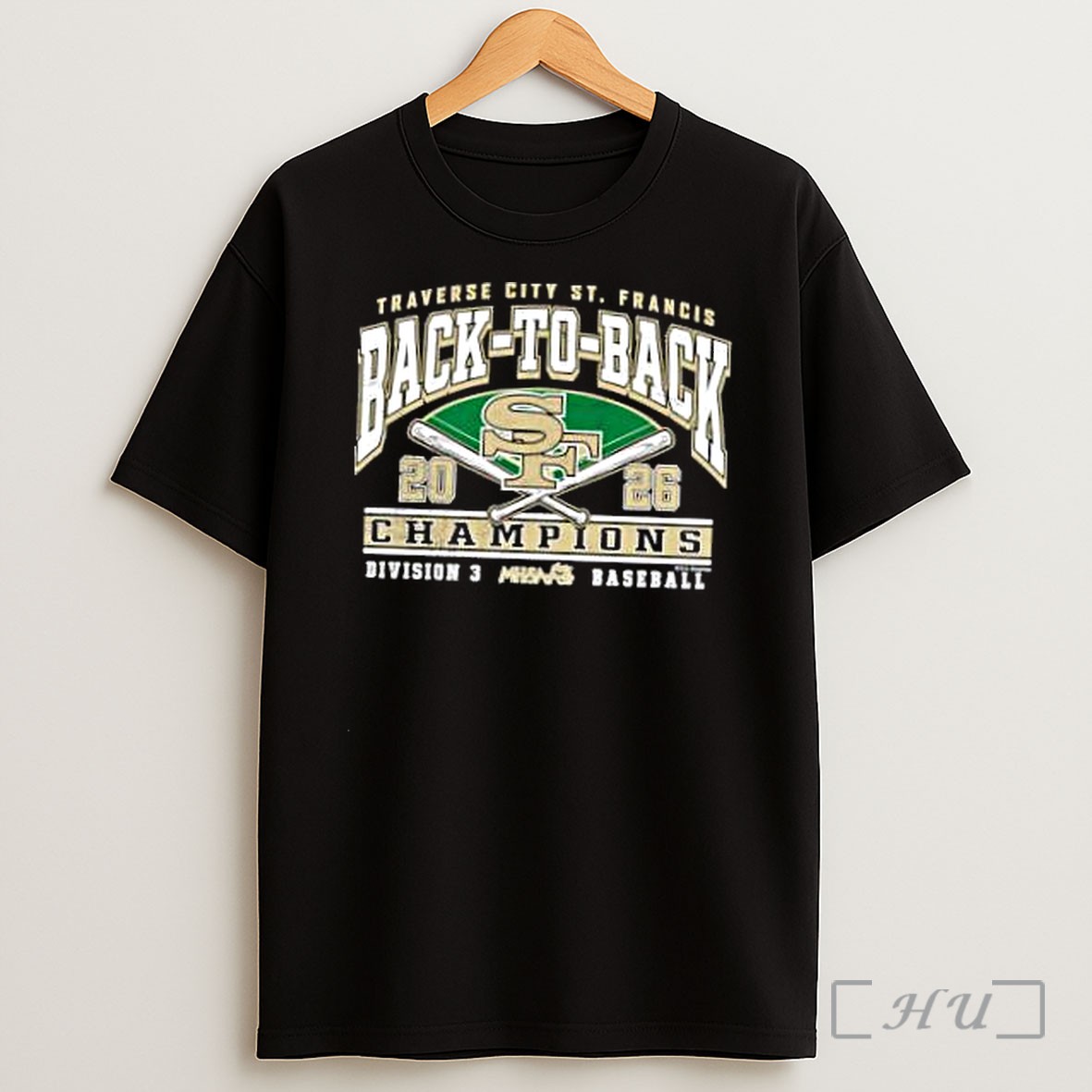 Officials Traverse City St Francis 2026 Mhsaa Baseball Division 3 Back To Back Champions Shirt