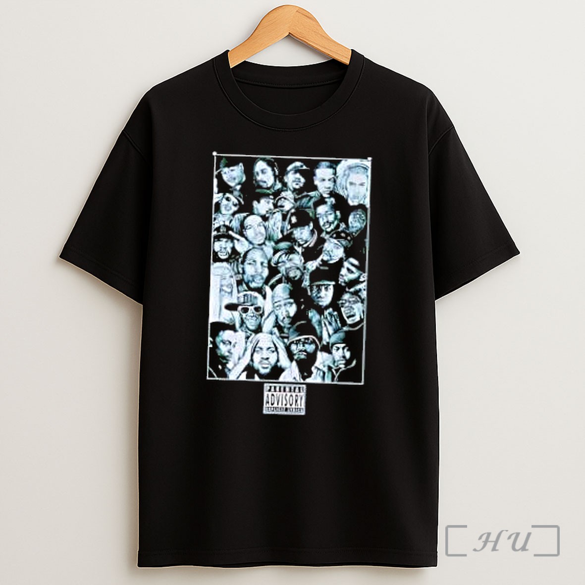Officials Tupac Biggie Eminem Snoop Dogg Dr Dre Dmx Jay Z Nas Rap Legends Parental Advisory Shirt