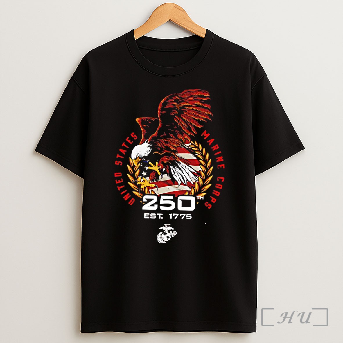 Officials Usmc 250th Anniversary Eagle Shirt