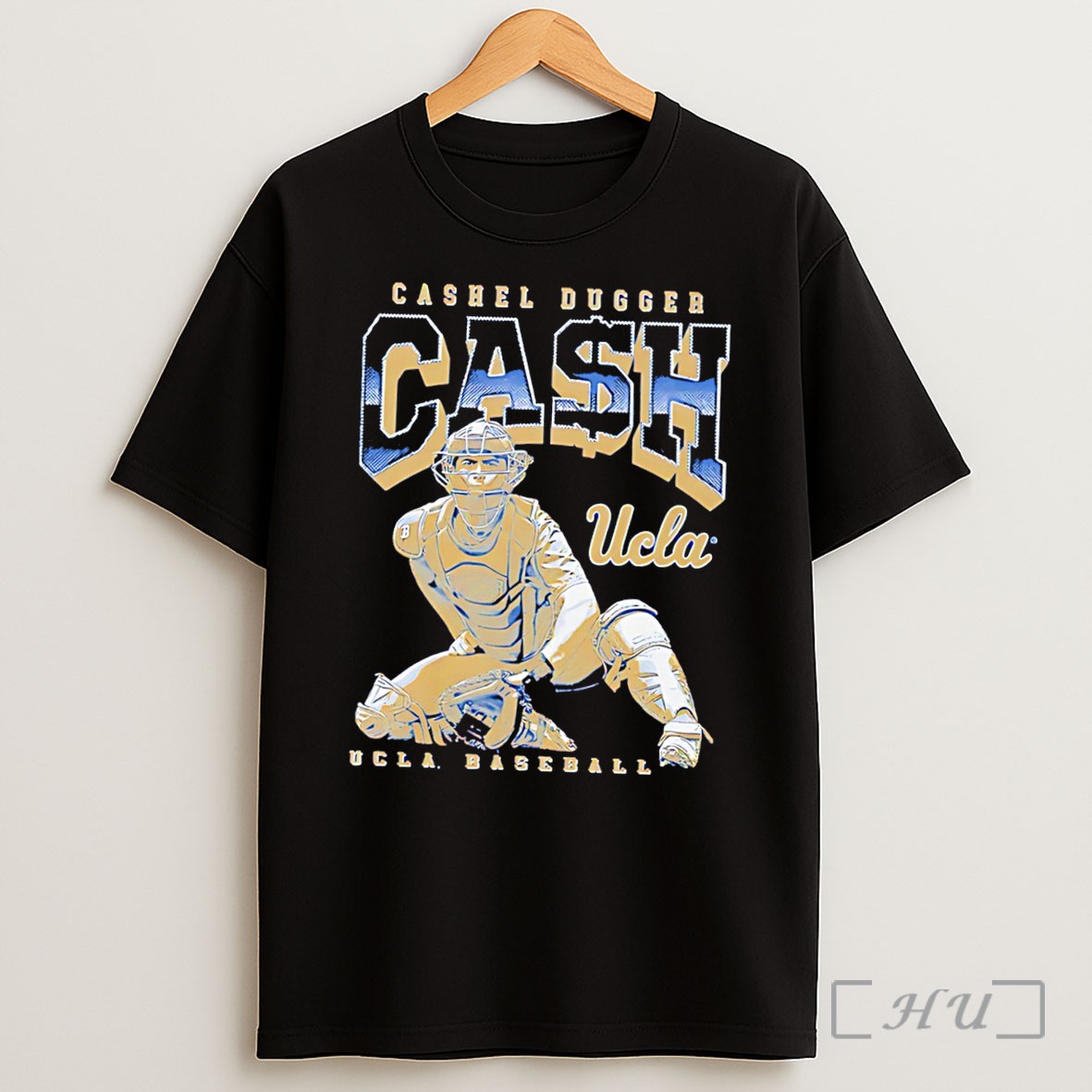 Officials Ucla Bruins Baseball Cash Cashel Dugger Posing Retro Tee Shirt