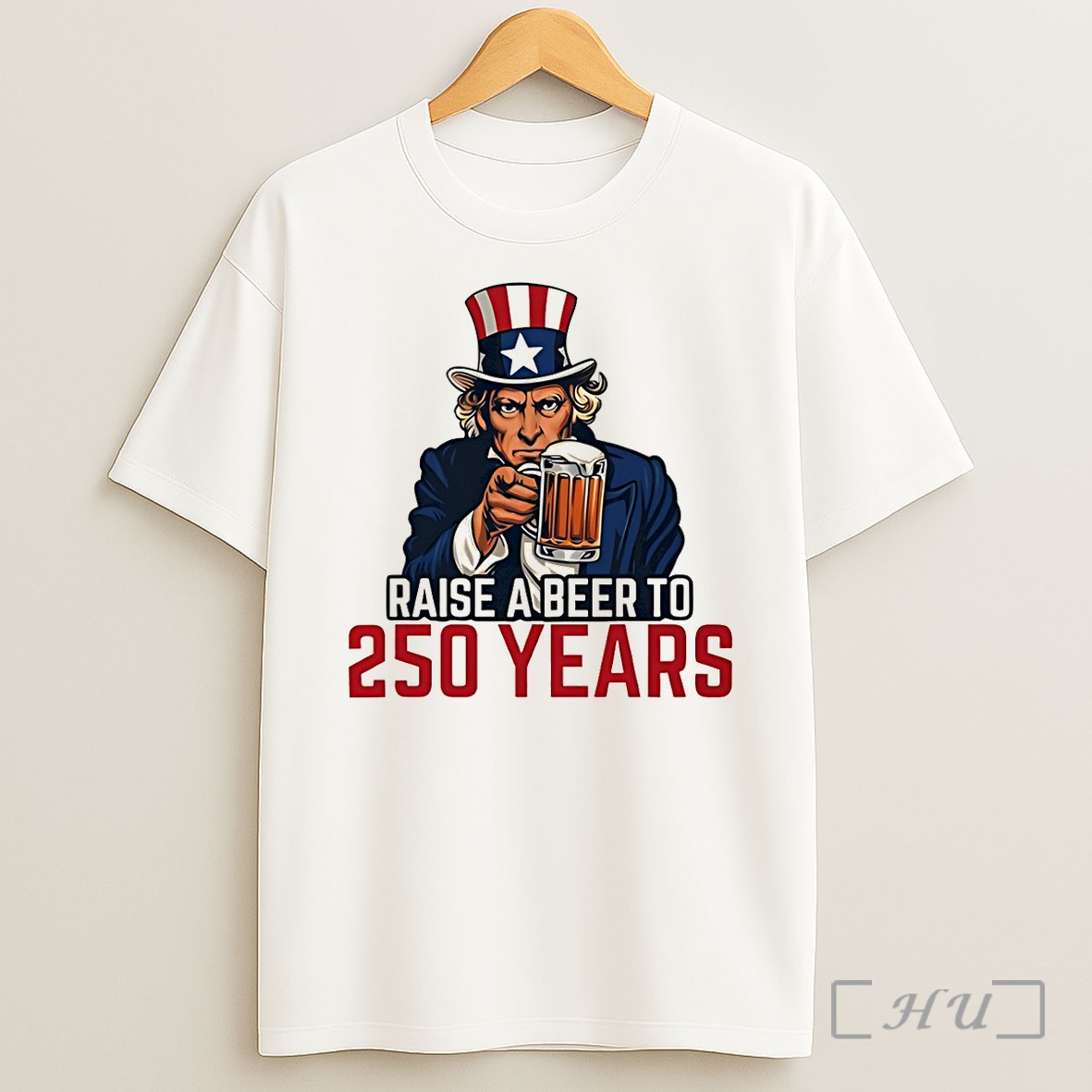 Officials Uncle Sam Raise A Beer To 250 Years Shirt