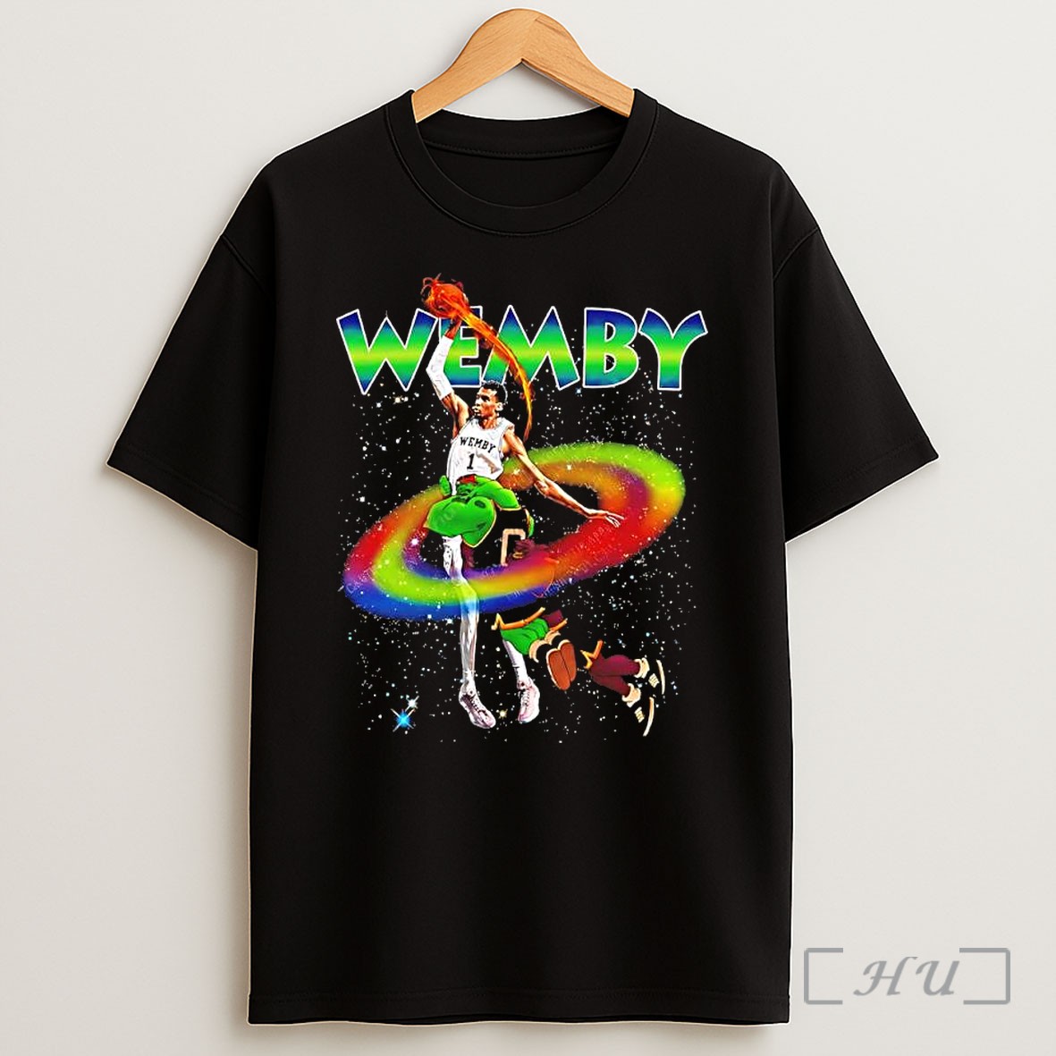 Officials Victor Wembanyama San Antonio Spurs Wemby Space Jam Basketball Dunk Shirt