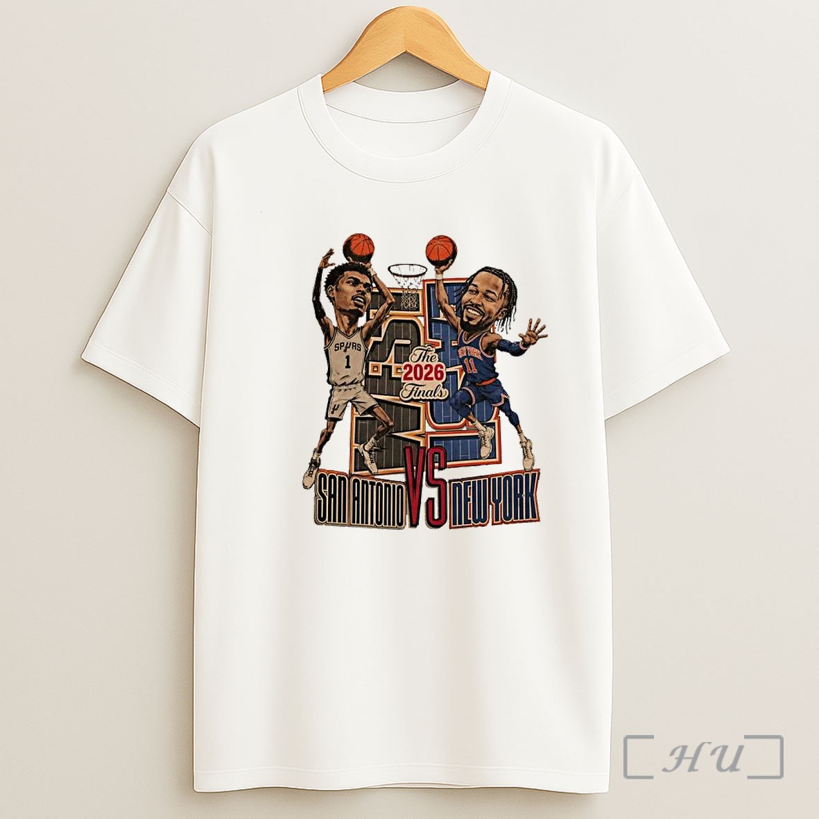 Officials Victor Wembanyama San Antonio Spurs Vs Jalen Brunson New York Knicks Nba 2026 Finals Shirt