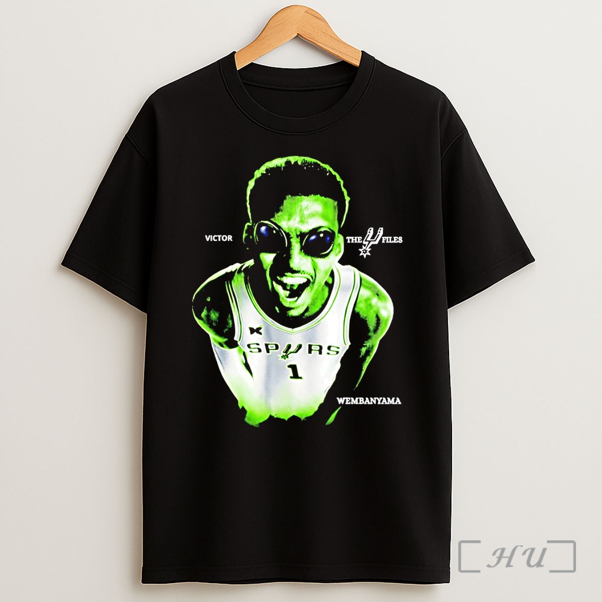 Officials Victor Wembanyama Spurs The Files Basketball Player Alien Shirt