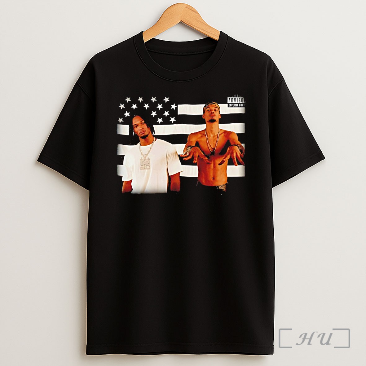 Officials Victor Wembanyama And Devin Vassell San Antonio Spurs Hip Hop Rap Flag Parody Shirt