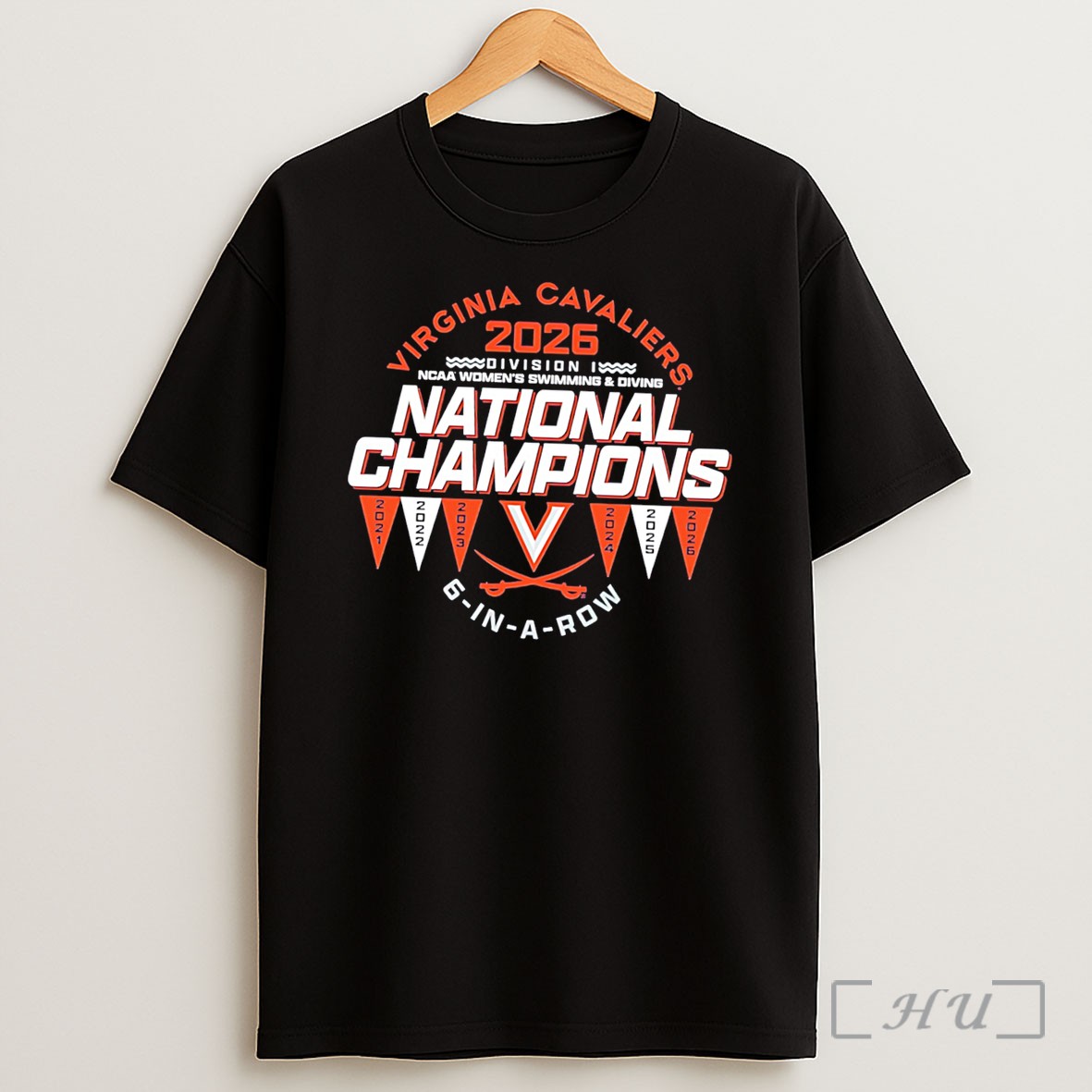 Officials Virginia Cavaliers 2026 Ncaa Women Swimming Diving National Champ Tee Shirt