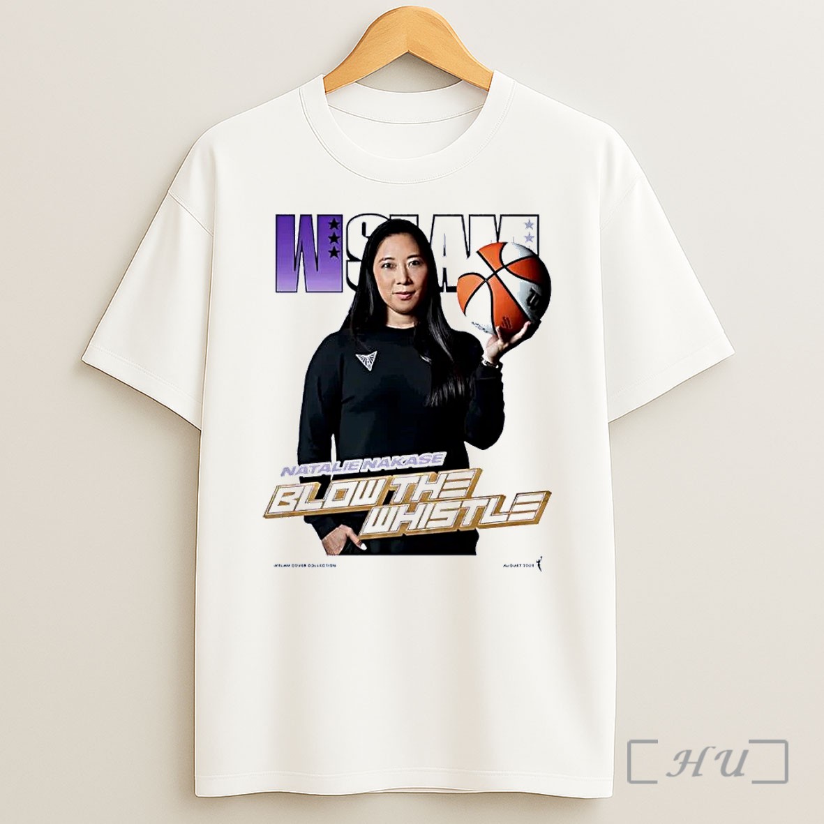 Officials Wslam Cover Collection Natalie Nakase Blow The Whistle Las Vegas Aces White Shirt