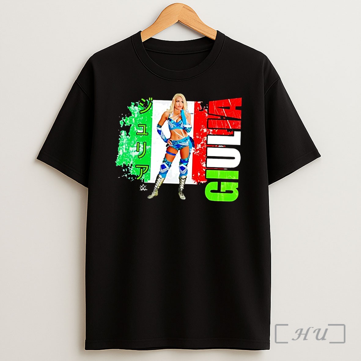 Officials Wwe Superstar Giulia Posing Graphic Giulia Julia Black Shirt
