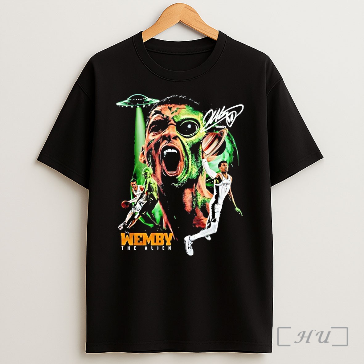Officials Wemby The Alien San Antonio Spurs Basketball Western Conference Champions Graphic Signature Shirt