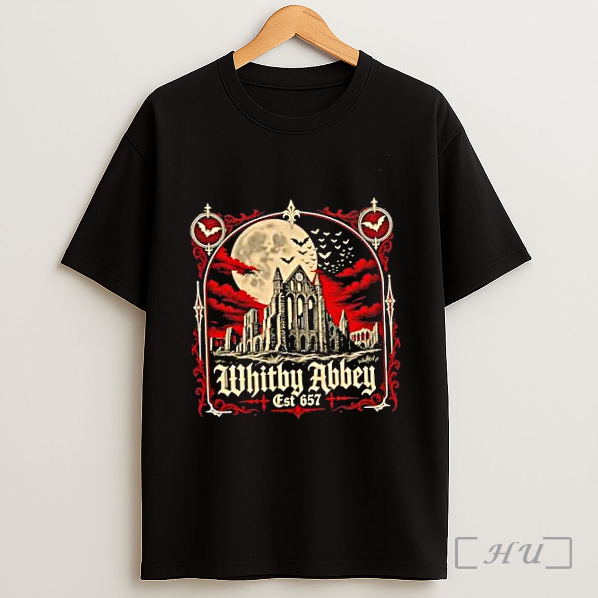Officials Whitby Abbey North Yorkshire England Gothic Est 657 Shirt