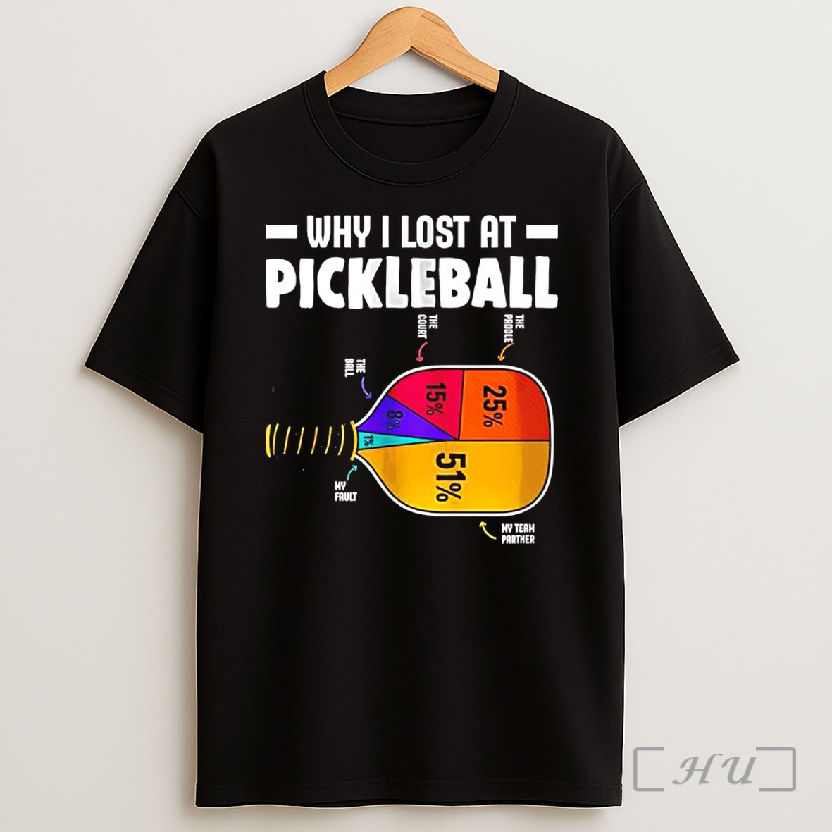 Officials Why I Lost At Pickleball Chart My Team Partner The Paddle The Court The Ball Shirt