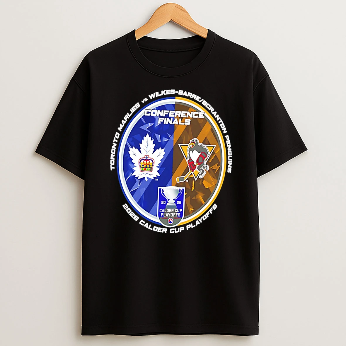 Officials Wilkes Barre Scranton Penguins Vs Toronto Marlies 2026 Calder Cup Playoffs Dueling Tee Premium T Shirt Sweatshirt Hoodie
