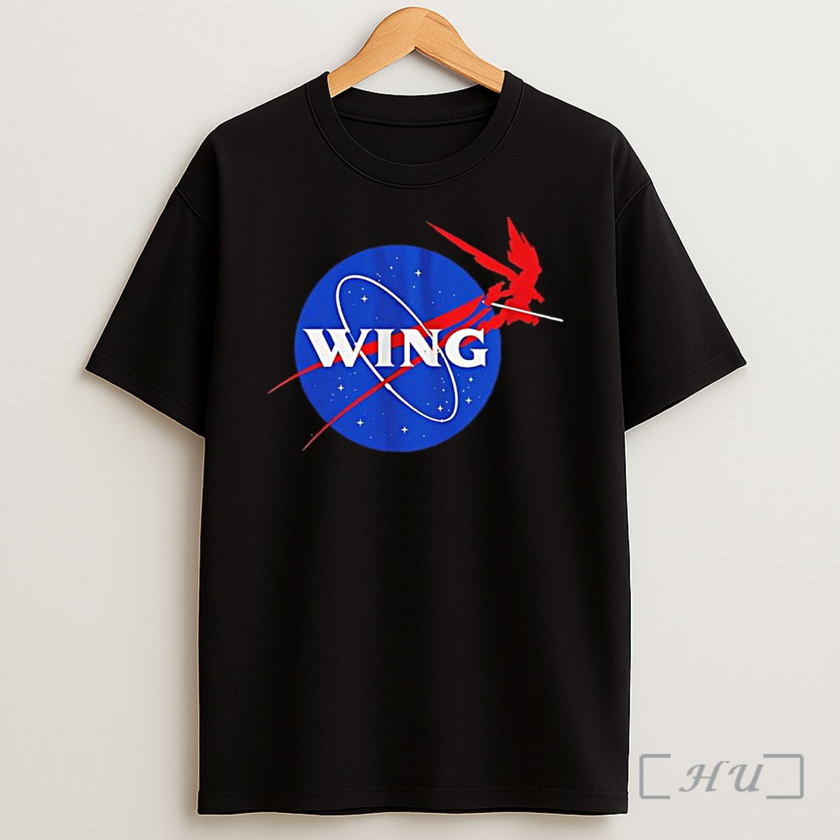 Officials Wing Gundam Mobile Suit Gundam Nasa Logo Parody Space Shirt