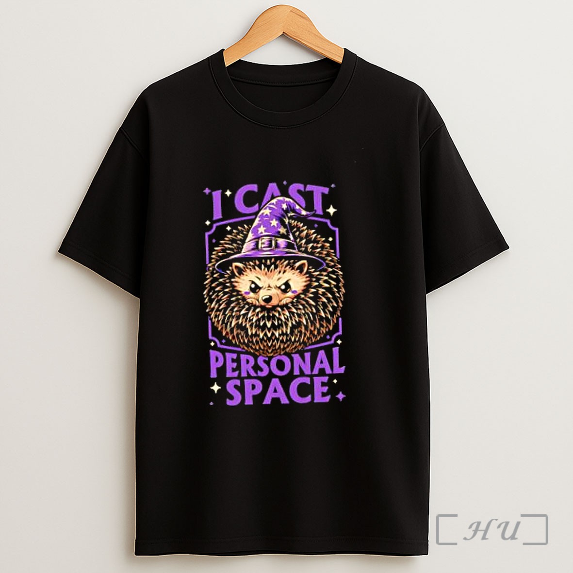 Officials Witch Hedgehog I Cast Personal Space Funny Animal Lover Fantasy Magic Wizard Shirt
