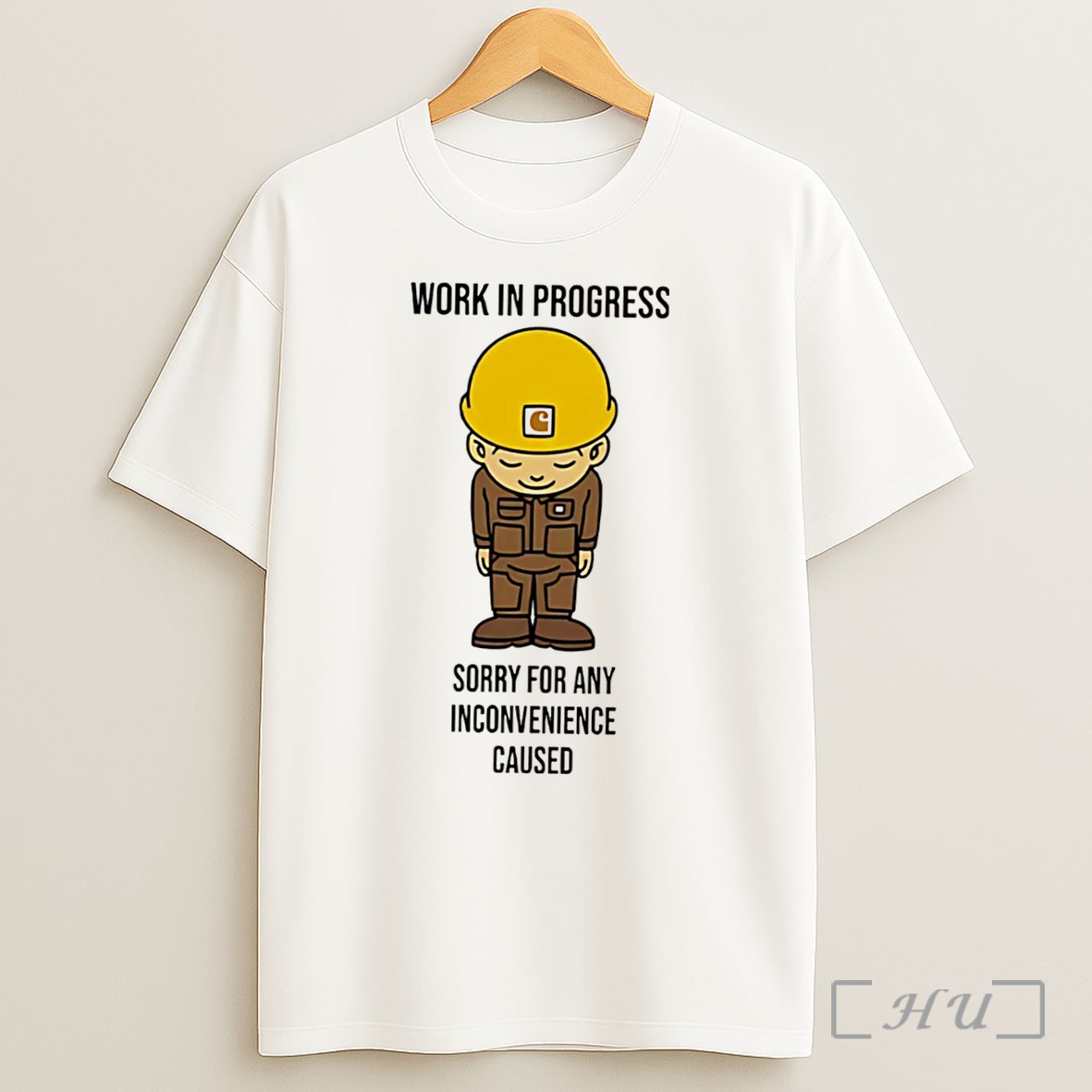 Officials Work In Progress Sorry For Any Inconvenience Caused Construction Tee Shirt