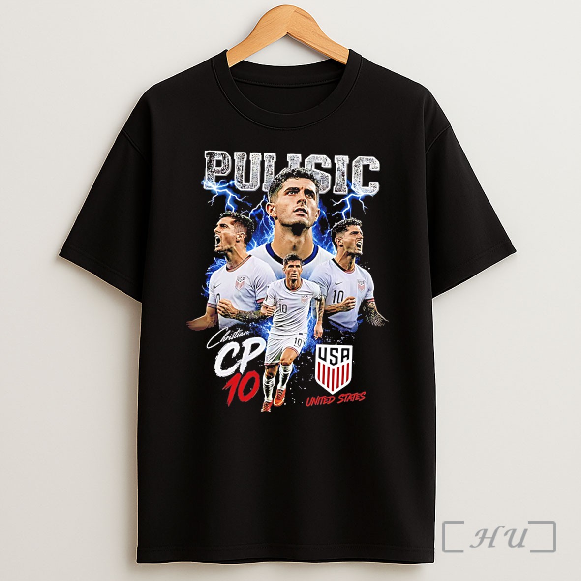 Officials World Cup 2026 Christian Pulisic United States Graphic Tee Shirt