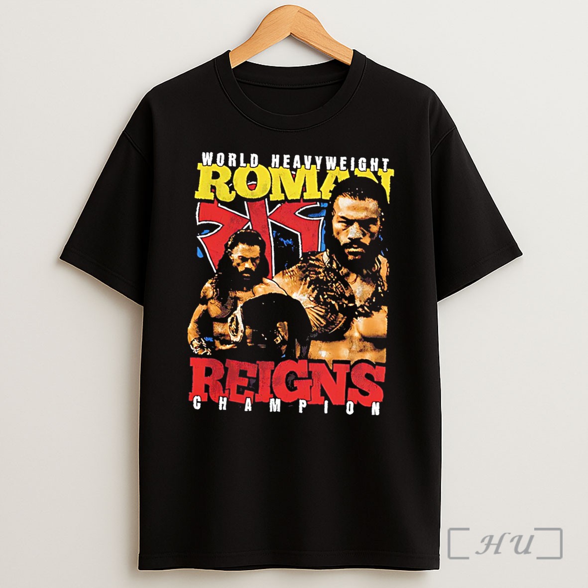 Officials World Heavyweight Champion Roman Reigns Illustration Tee Shirt